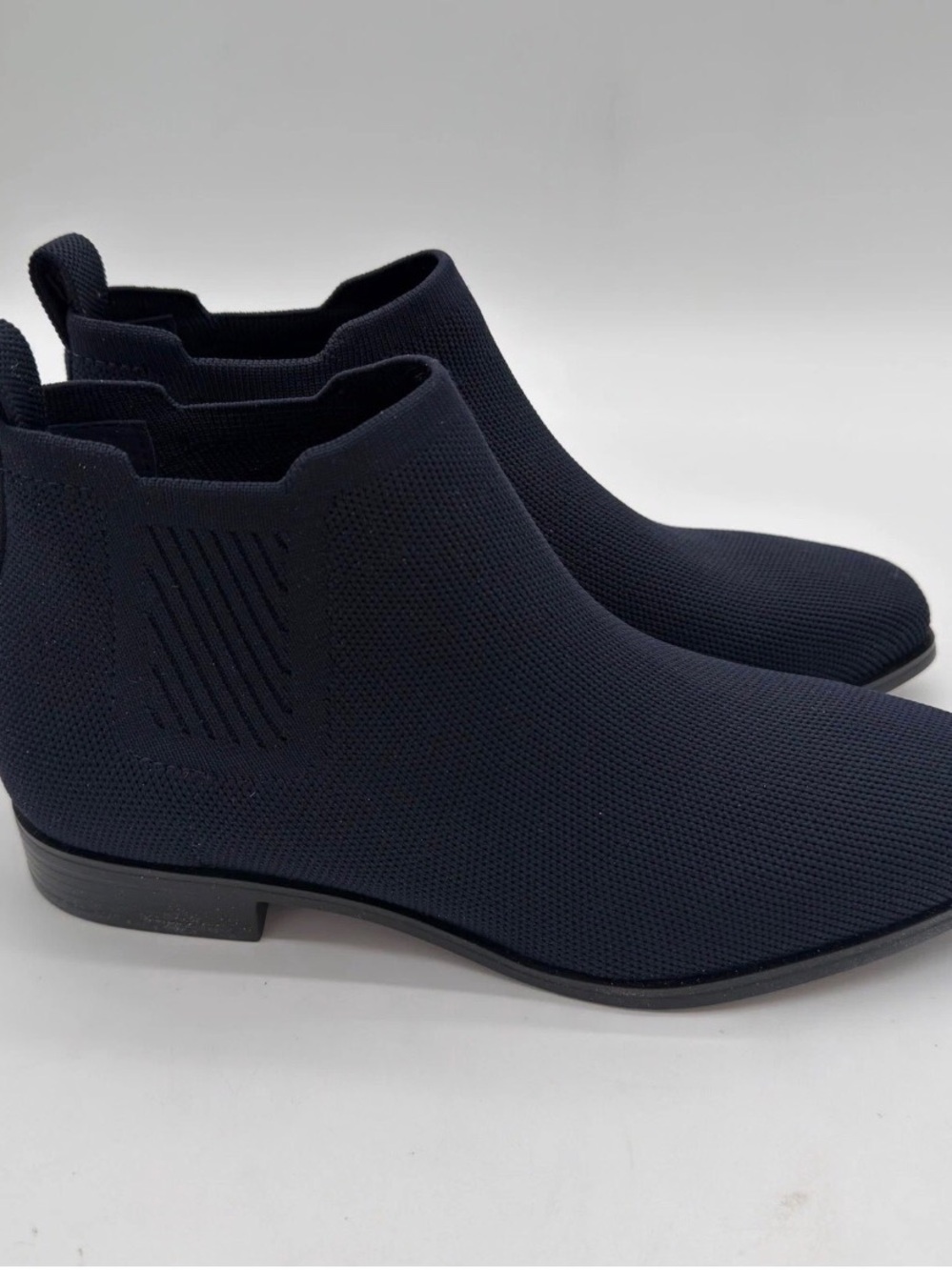 Knit Chelsea Ankle Booties — Navy - Picture 13 of 13